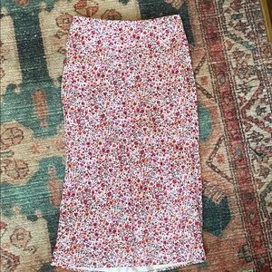 Floral Vibrant NWOT Anthropology Skirt L